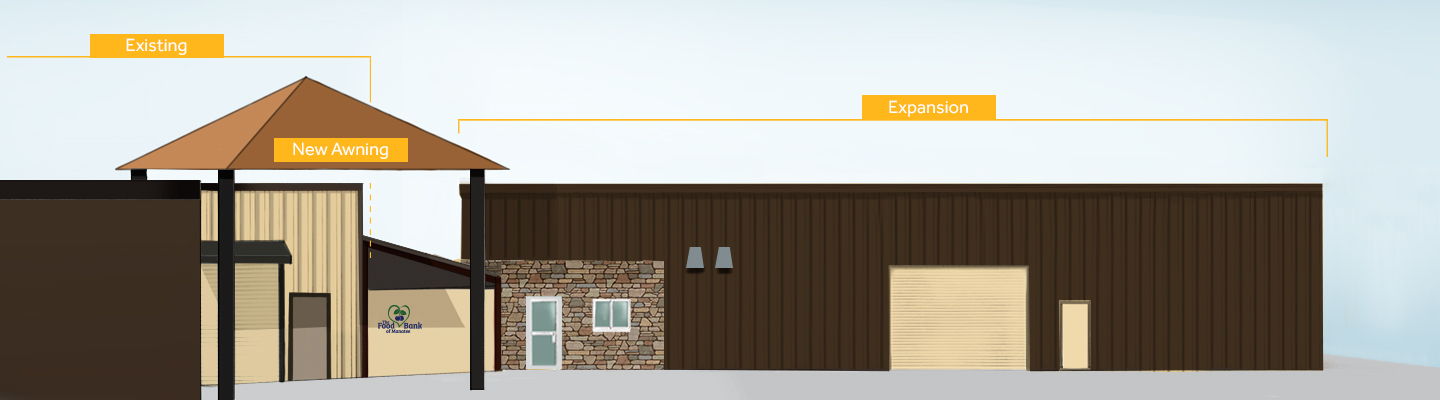 Exterior Building Illustration – Expanded Food Bank of Manatee