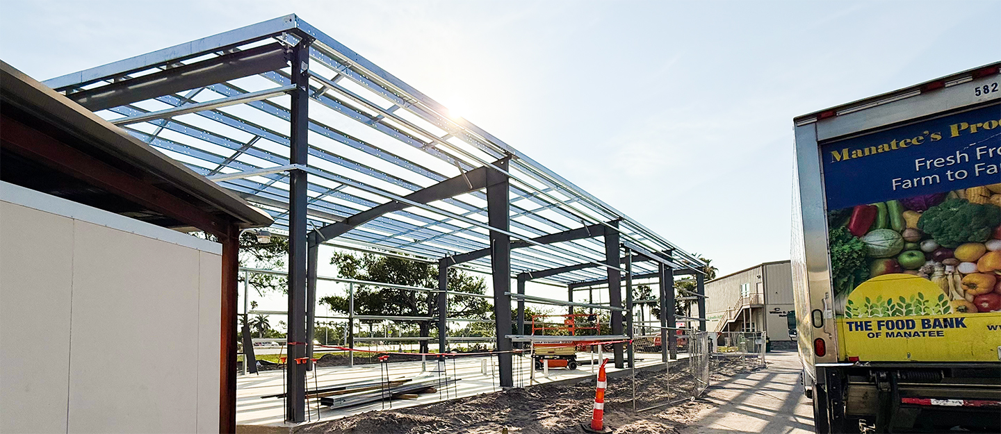 Construction of the expanded Food Bank of Manatee facility